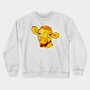 cow face baby Crewneck Sweatshirt